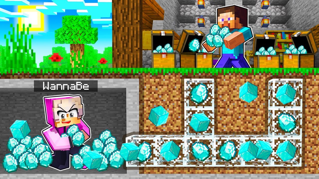7 Wege um DIAMANTEN von FREUNDEN zu KLAUEN in Minecraft