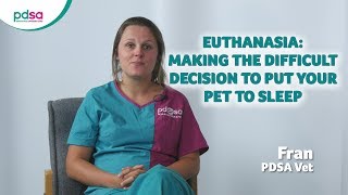Euthanasia  Making The Difficult Decision To Put Your Pet To Sleep: PDSA Petwise Pet Health Hub