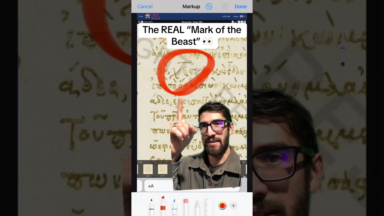 ⁣Mark of the Beast REVEALED (Codex Vaticanus) #666 #antichrist #revelation