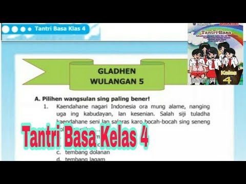 Gladhen Wulangan 5 Tantri Basa Kelas 4 Sd Semester 2 Kaca 95 Youtube