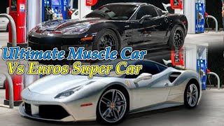 Corvette C6ZR1 vs Ferrari 488 GTB vs 800HP GTR / 1000HP C6Z06 / Supercharged 4DR Civic SI