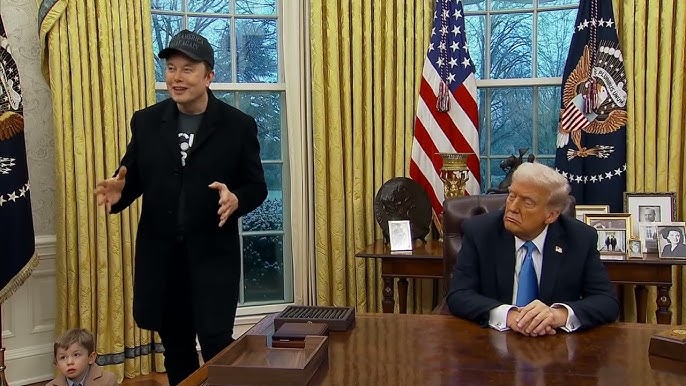 Elon Musk and President Trump in the Oval Office - part 2
