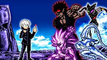 Limitless Gojo OP VS Platinum Sperm OP, Boros FF V2 OP, Cosmic Garou V2 OP & Gouketsu OP in Mugen