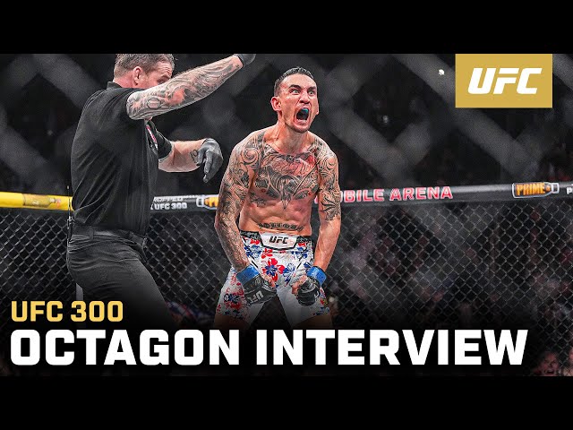 Max Holloway Octagon Interview | UFC 300 class=