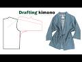 Draft a Perfect Kimono Pattern in Minutes (Beginner Hack)#patternmaking#howtosew#fashiondesign