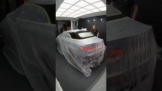 Convertible Roof Being Coated With Gtechniq Smart Fabric V2 The Right Way