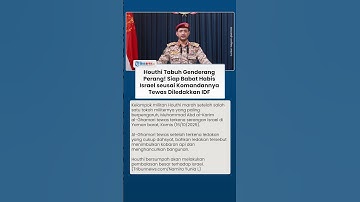 Houthi Murka! Tabuh Genderang Perang Balas Kematian Komandannya, Siap Serang Balik Israel