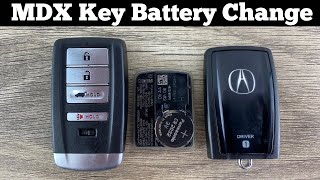 Acura MDX  How To Change Remote Fob Key Battery 2014  2020 Remove Replace Acura MDX Key Batteries