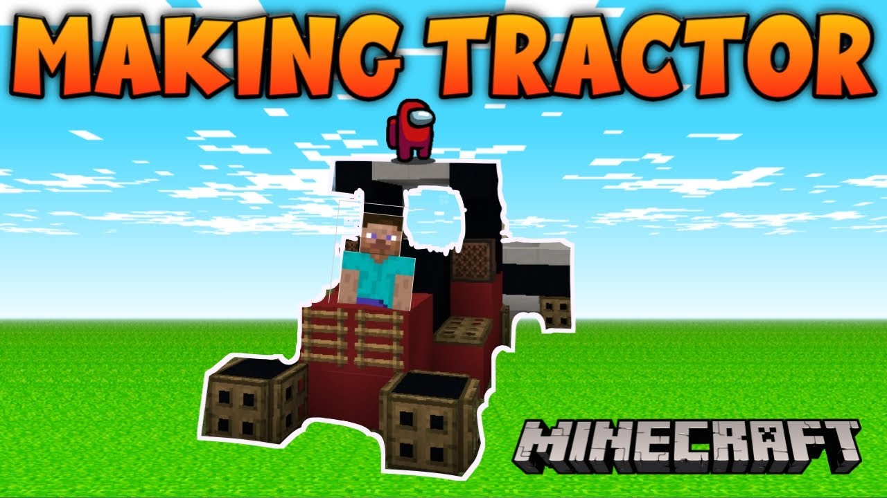 Making Tractor In Minecraft | Easy, Swaraj Tractor | - YouTube