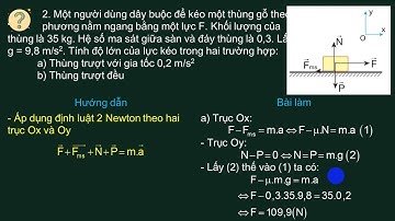 Bài 20 Một số ví dụ về cách giải các bài toán thuộc phần động lực học