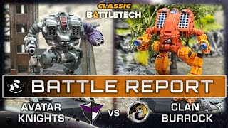 Classic BattleTech is BACK | Clan Burrock vs Avatar Knights | PostBattle of Tukayyid Era