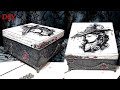 Halloween decoupage box DIY/WITCHING HOUR YOUTUBE HOP (closed)/Víspera de Todos los Santos decoupage