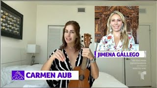 Carmen Aub aprende a tocar instrumentos en esta Quarentena