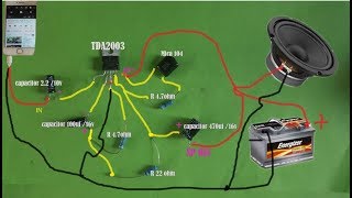 How to make TDA2003 amplifier powerful amplifier Good Sound || By BDM007