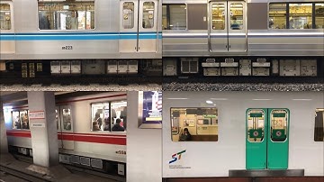 東芝初期IGBT-VVVF車(高音非同期モード)・加速音メドレー(13形式) / TOSHIBA IGBT-VVVF trains