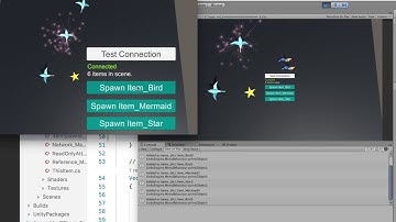 Unity Legacy RPC: Spawn items over network with particles (Part 4.6.2.)