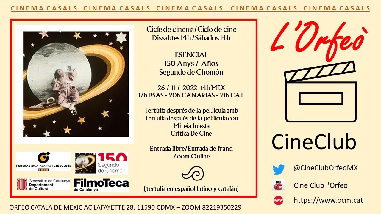 Esencial 150 anys (curts). Director Segundo de Chomón