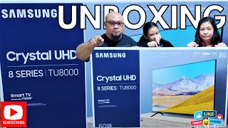 UNBOXING SAMSUNG 50" 4K SMART TV | 8 SERIES CRYSTAL UHD | TU800