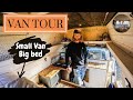 VAN TOUR | SMALL van BIG BED (smart solution to a small space)