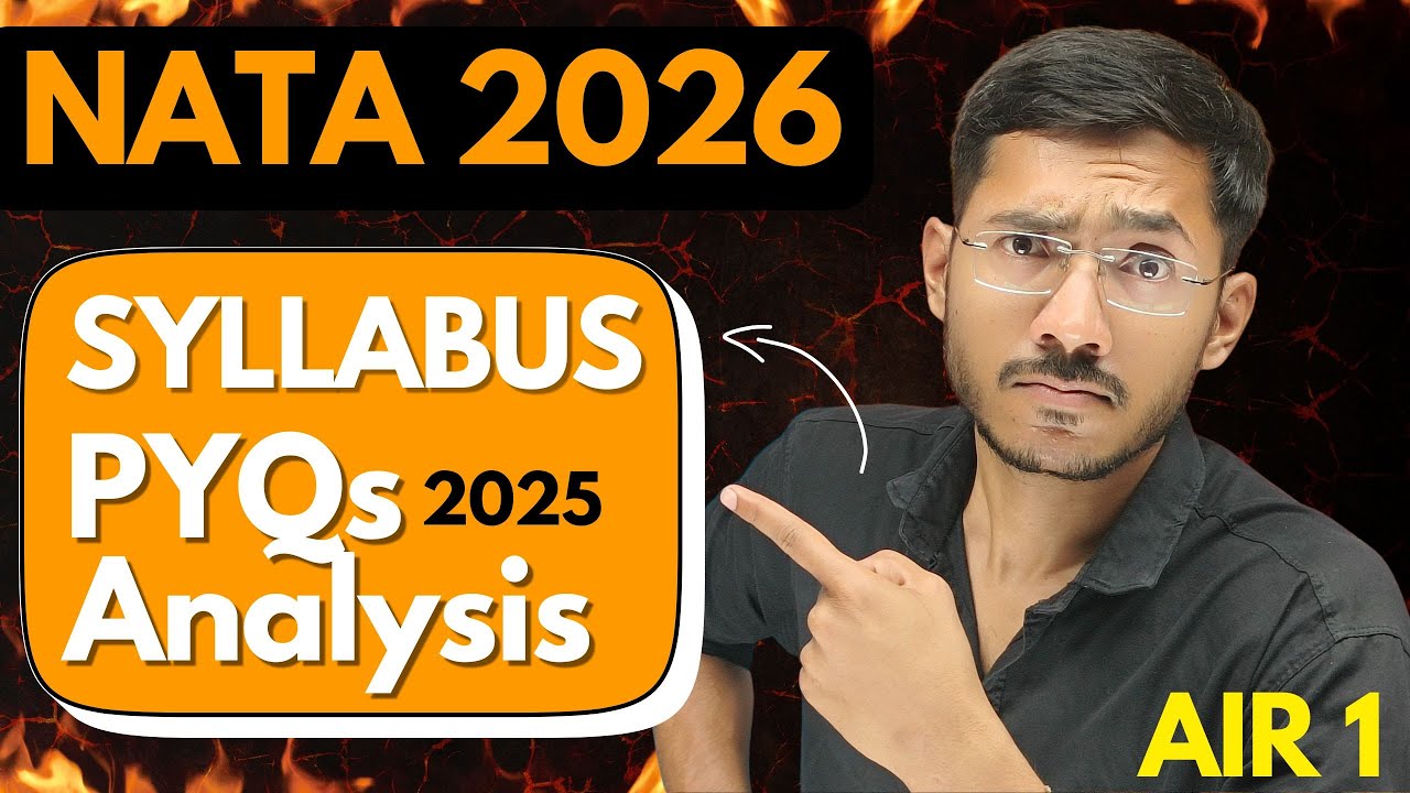 NATA 2026 Pyqs Analysis | Syllabus | Sachin Prajapat