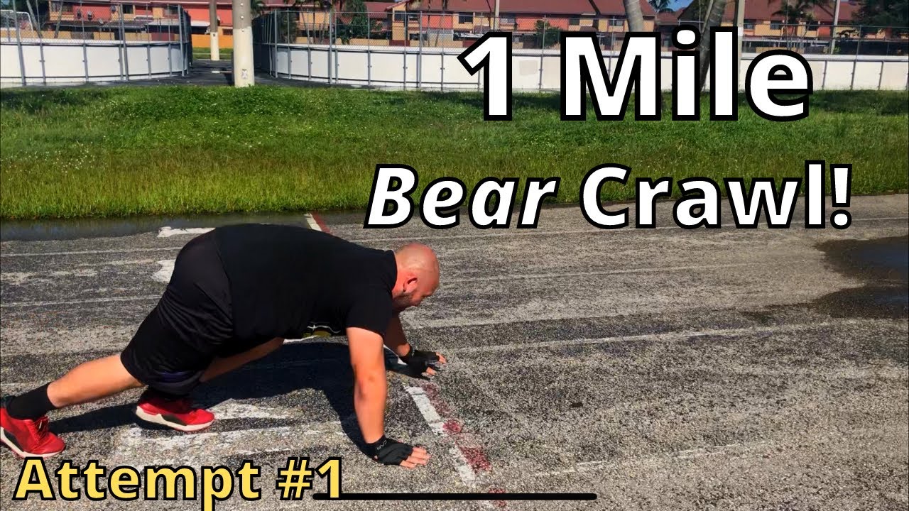 1 Mile Bear Crawl Attempt #1: This Was Painful!!