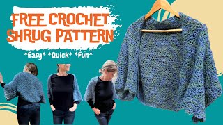 Get Cozy With This Easy Crochet Shrug: A Free Whimsical Pattern To Make With Me!