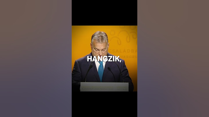 Orbán Viktor arról, hogy nekünk miért a magyar családok az elsők