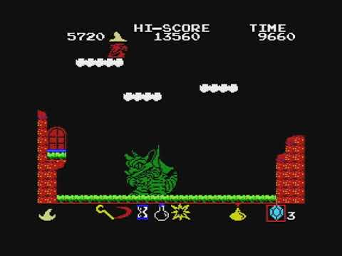 MSX] Magical Kid Wiz - Converting crystals to 1-ups - YouTube
