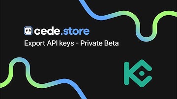 Kucoin - API setup