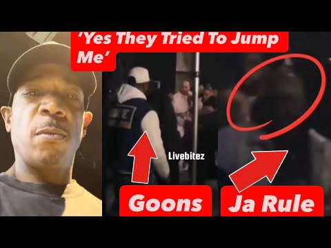 Footage of JA RULE GETTING JUMPED With SECURITY At Barclays Center