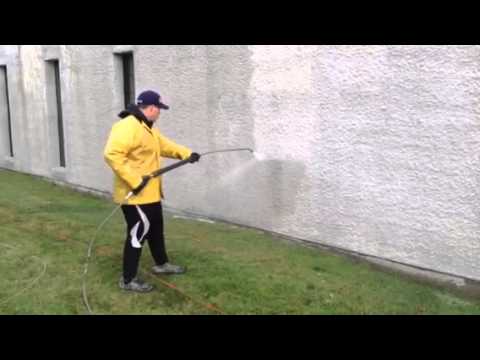 Lavage Pression Mur Crépi - Youtube