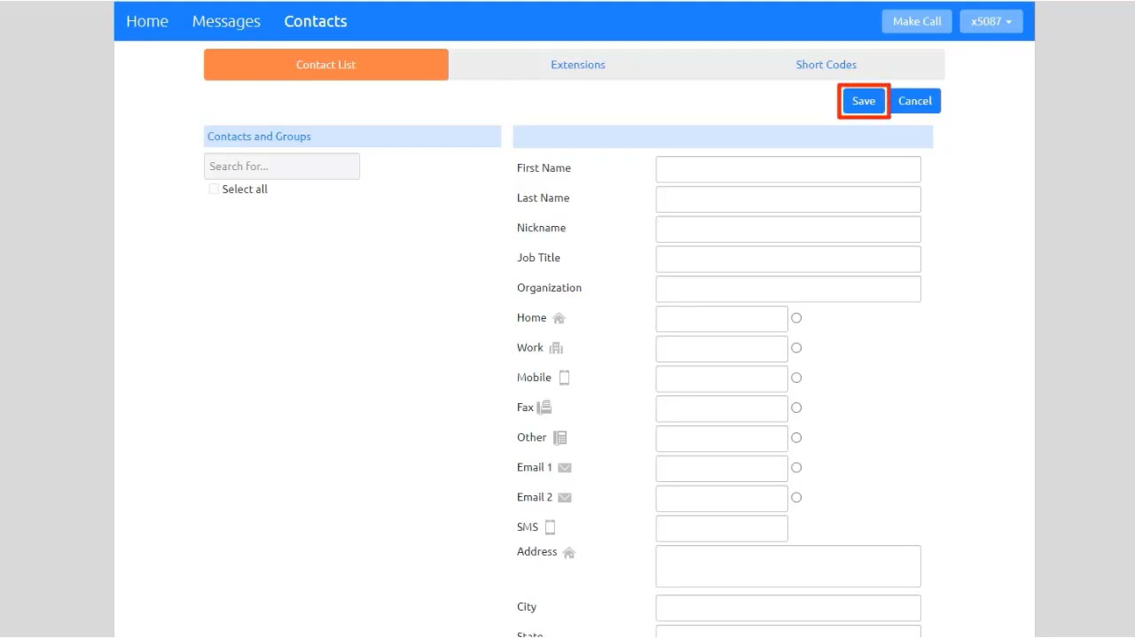 Xtel Software Xtel Premium User Portal #8: Contacts Screen - YouTube