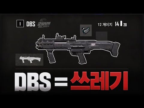 보급총 DBS를 쓰지 않는 이유 | 배틀그라운드