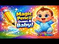 Magic Pencil Draws a Baby 😲✏️ | Magical Cartoon Story for Kids | LalaToons #shorts