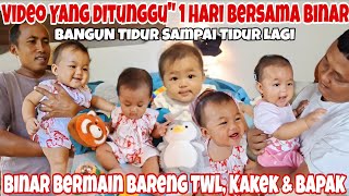 VIDEO YG DITUNGGU' BERSAMA BINAR‼️BINAR MAIN BABY WALKER NABRAK MK SUN🤣~MAIN BONEKA SAMPEK KETIDURAN