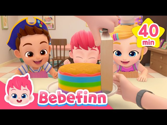 Pat a Cake and Colorful Fruit Juice +more | Bebefinn Sing Along2 | Nursery Rhymes & Kids Songs class=