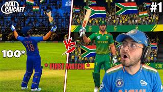 2019 WORLD CUP CAMPAIGN BEGINS! 🏆 India vs South Africa Hardcore Challenge | Real Cricket screenshot 3