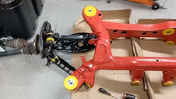 BMW 116 Trophy Build - Strongflex toe arm and traction strut bushes plus trial rear subframe build