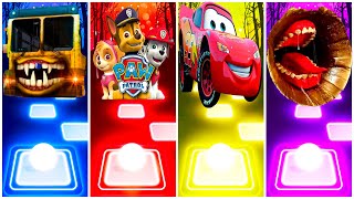 Bus Eater vs Paw Patrol vs Lightning McQueen vs Siren Head | Tiles Hop EDM Rush