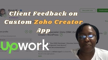 Client Feedback On Custom Zoho Creator App👍