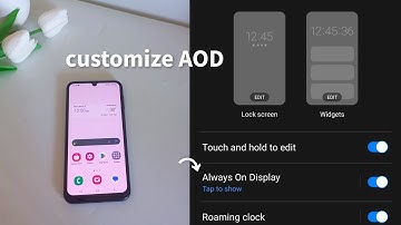 How to customize always on display (AOD) | samsung A24 ✨️