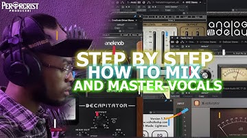 STEP BY STEP | HOW TO MIX AND MASTER VOCALS | STUDIO ONE