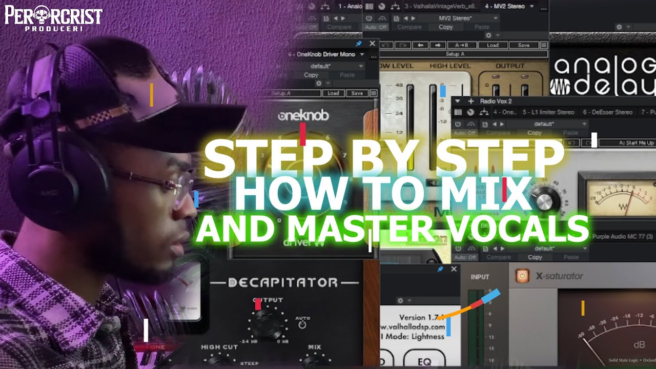 STEP BY STEP | HOW TO MIX AND MASTER VOCALS | STUDIO ONE - YouTube