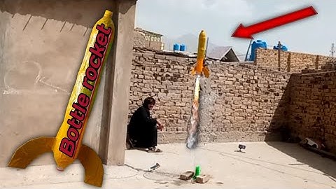 Making super size big water bottle rocket at home