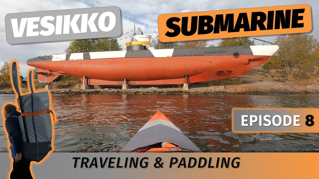 Finnish submarine Vesikko seen in Itiwit X500 - Suomenlinna, Helsinki [Traveling & Paddling #8]