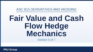 Section 5: Fair Value Hedges and Cash Flow Hedges — Detailed Mechanics | ASC 815 Training
