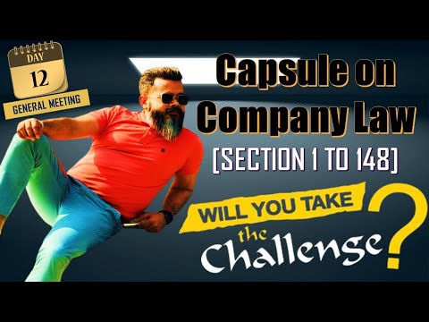 II DAY - 12 II OF 15 DAYS CAPSULE CLASS II ON COMPANY LAW II FAST TRACK REVISION II