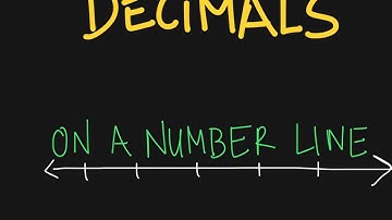 Decimals on a number line