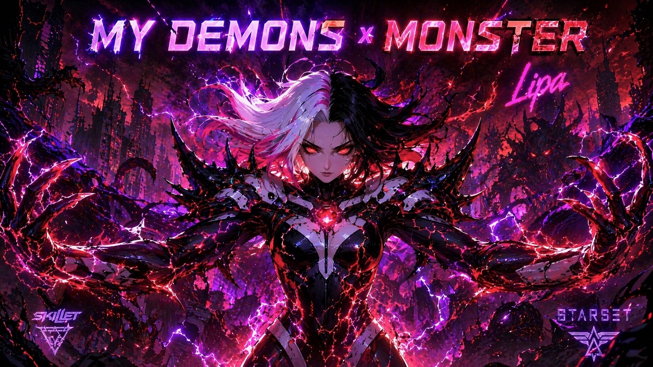 Monster X My Demons - By Lipa | Skillet | Starset | Mashup | Nightcore