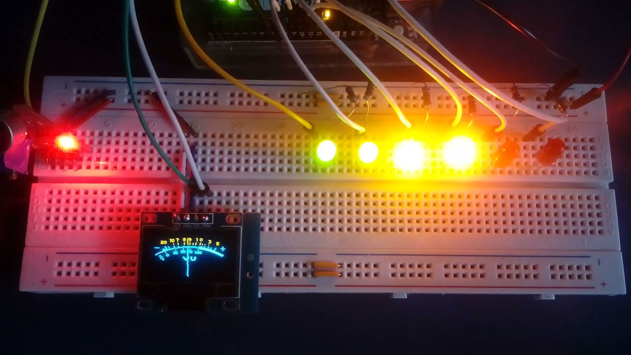 Criando um VU meter analógico com Arduino #arduinobásico 100 